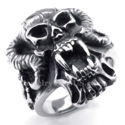 Anello Teschio In Titanio