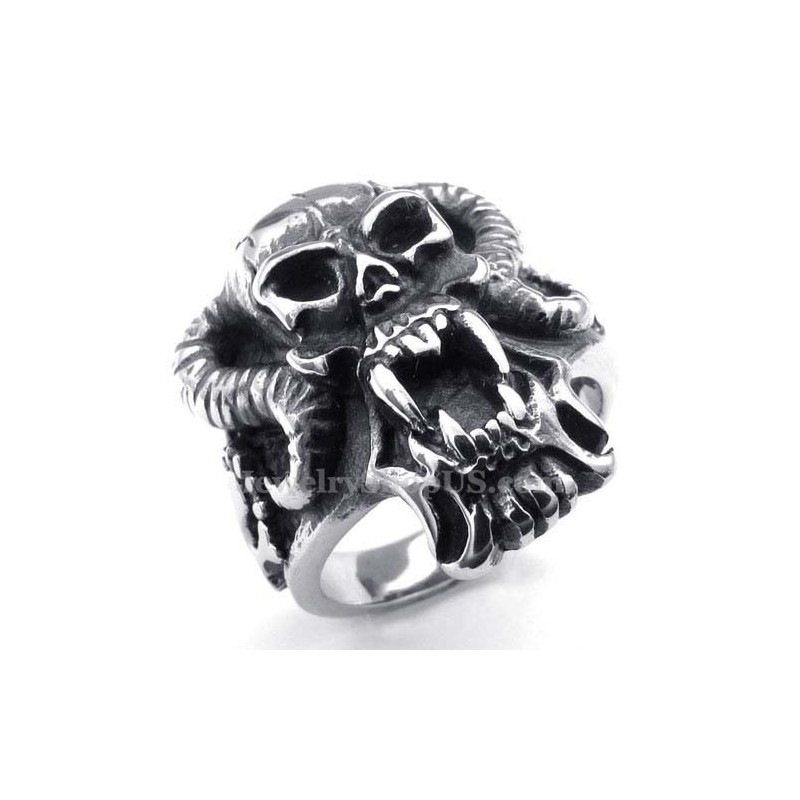 Anello Teschio In Titanio Anello Teschio In Titanio