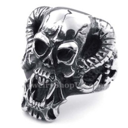 Anello Teschio In Titanio