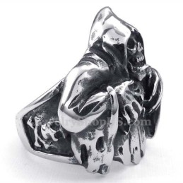 Anello Teschio In Titanio