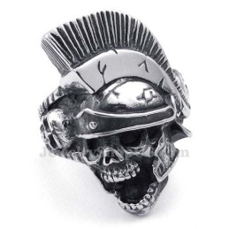 Anello Teschio Cavaliere In Titanio