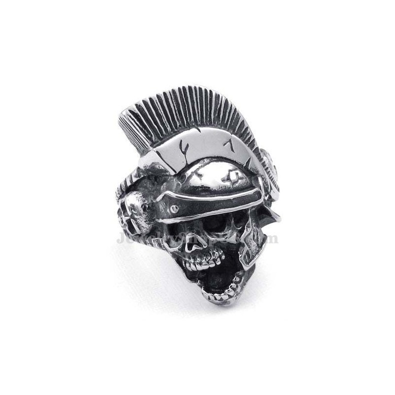 Anello Teschio Cavaliere In Titanio Anello Teschio Cavaliere In Titanio