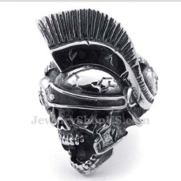 Anello Teschio Cavaliere In Titanio