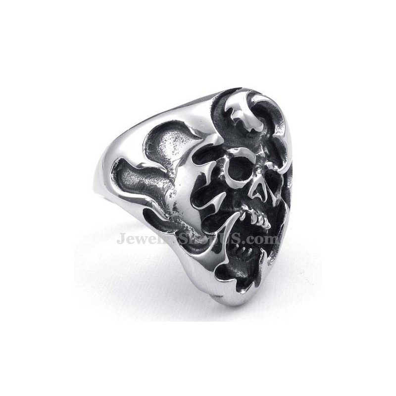 Anello Teschio In Titanio Anello Teschio In Titanio