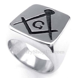 Anello Massonico In Titanio