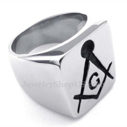Anello Massonico In Titanio