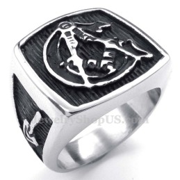 Anello Massonico In Titanio