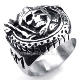 Anello Teschio In Titanio