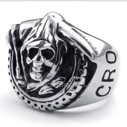 Anello Teschio In Titanio