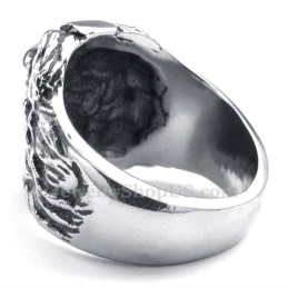 Anello Testa Di Leone In Titanio