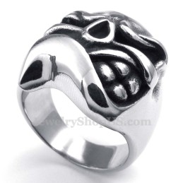 Anello Teschio In Titanio