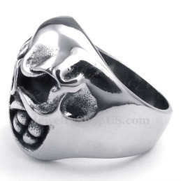 Anello Teschio In Titanio