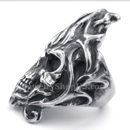 Anello Teschio In Titanio