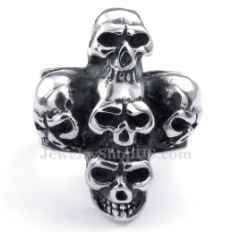 Anello Teschio In Titanio