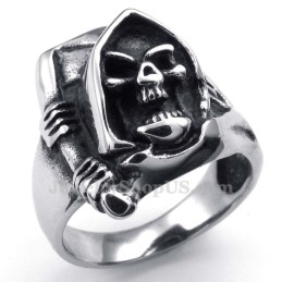 Anello Teschio In Titanio