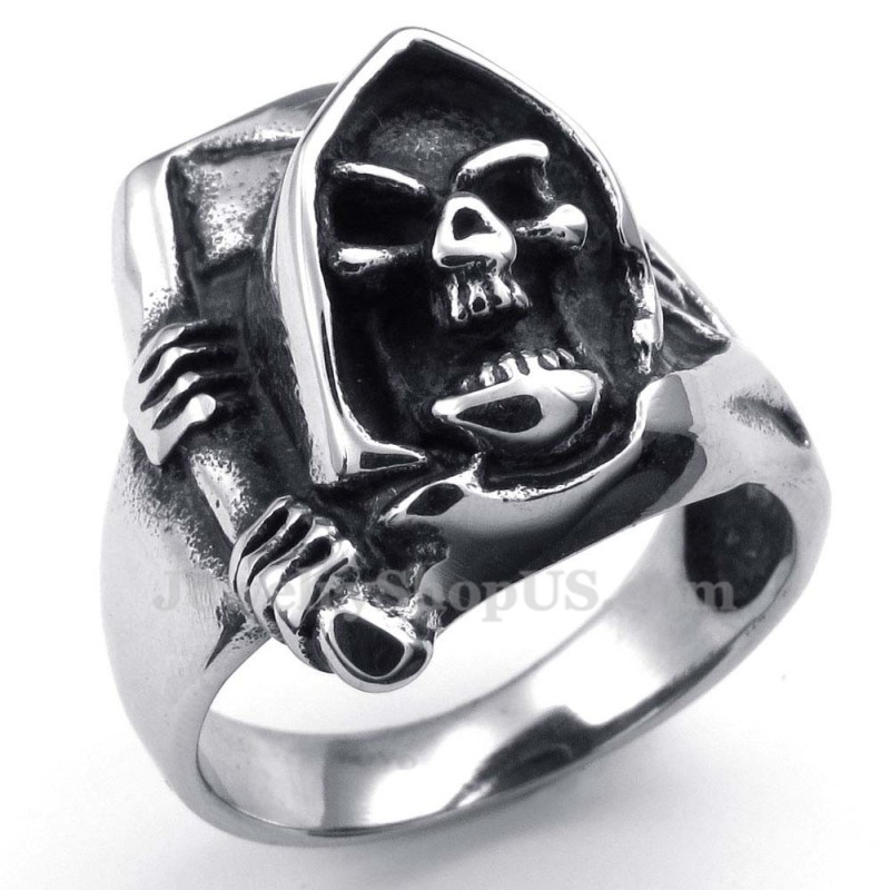 Anello Teschio In Titanio Anello Teschio In Titanio