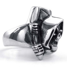 Anello Teschio In Titanio