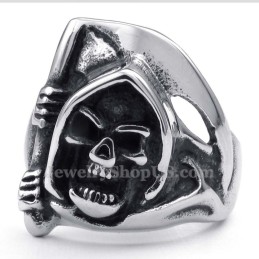 Anello Teschio In Titanio