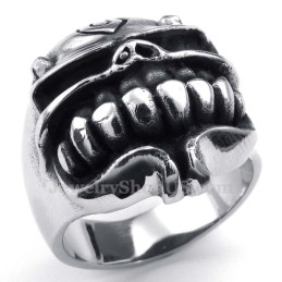 Anello Teschio In Titanio