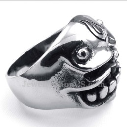 Anello Teschio In Titanio