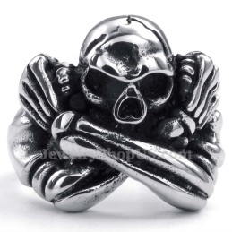Anello Teschio In Titanio
