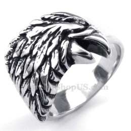 Anello Aquila In Titanio