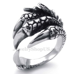 Anello In Titanio Con Zampa