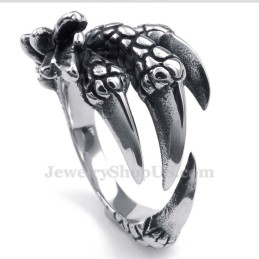 Anello In Titanio Con Zampa