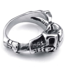 Anello Teschio In Titanio