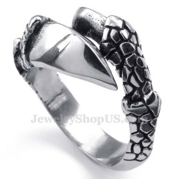 Anello In Titanio Con Artigli D'Aquila