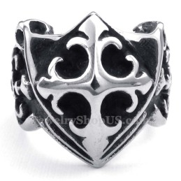 Anello Con Croce In Titanio