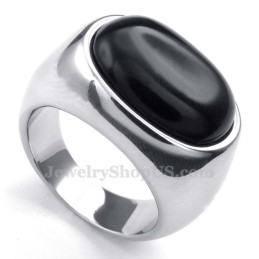 Anello Intarsiato In Agata Di Titanio