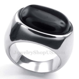 Anello Intarsiato In Agata Di Titanio