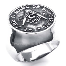 Anello Massonico In Titanio
