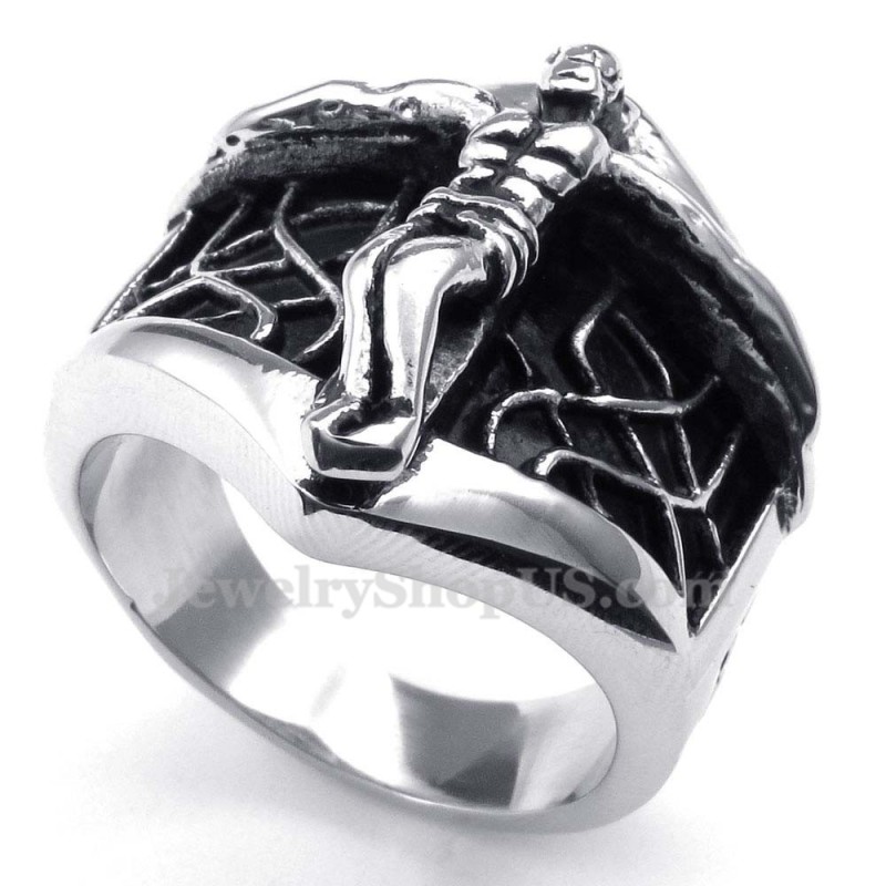 Anello In Titanio Con Ragnatela Di Gesù Anello In Titanio Con Ragnatela Di Gesù