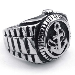 Anello Con Ancore In Titanio