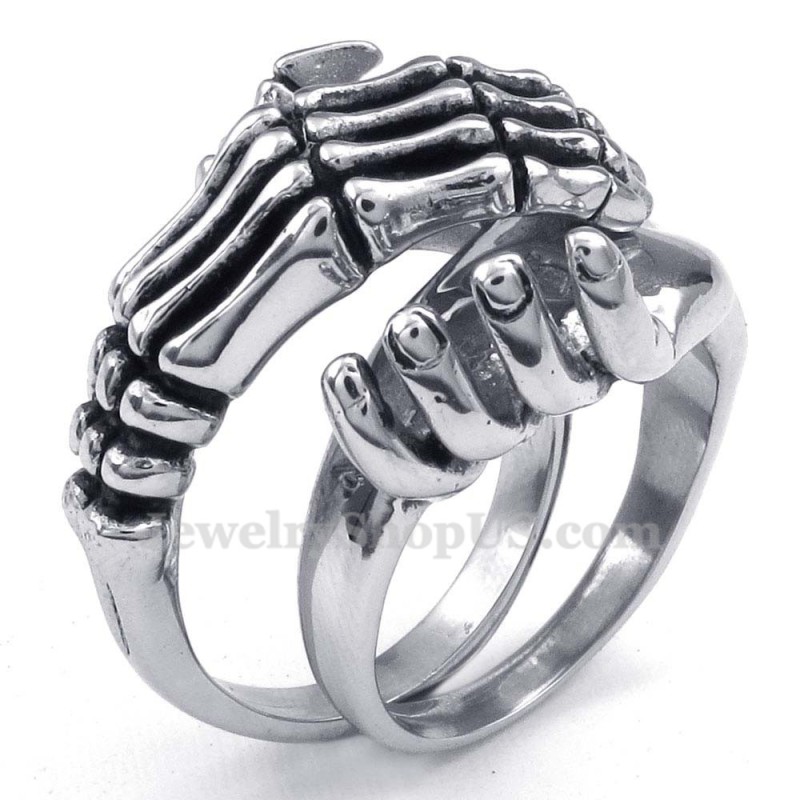 Anello Con Mani In Titanio Per Amanti Anello Con Mani In Titanio Per Amanti