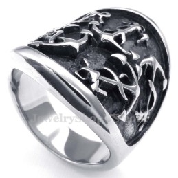 Anello In Titanio Con Ancore