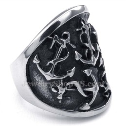 Anello In Titanio Con Ancore