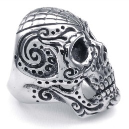 Anello Teschio In Titanio