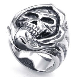 Anello Teschio In Titanio