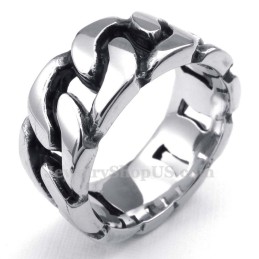 Anello Con Catene In Titanio
