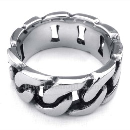 Anello Con Catene In Titanio