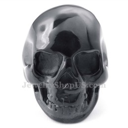 Anello Teschio In Titanio Nero