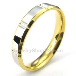 Anello In Titanio Argento Oro Moda (Donna)