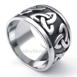 Anello In Titanio Con Nodo Irlandese