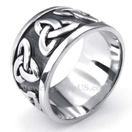 Anello In Titanio Con Nodo Irlandese