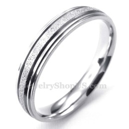 Anello A Forma Di Cuore Con Sabbiatura In Titanio (Donna)