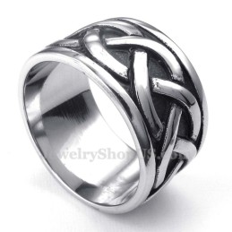 Anello In Titanio Con Nodo Irlandese