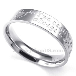 Anello In Titanio "Una Freccia Nel Cuore" (Uomo)
